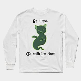 Go with the flow - black Long Sleeve T-Shirt